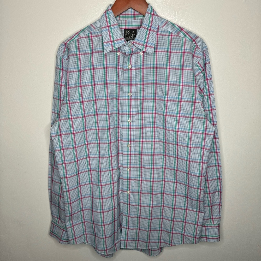Jos.‎ A. Bank Travelers Collection Tailored Fit 100% Cotton Size M